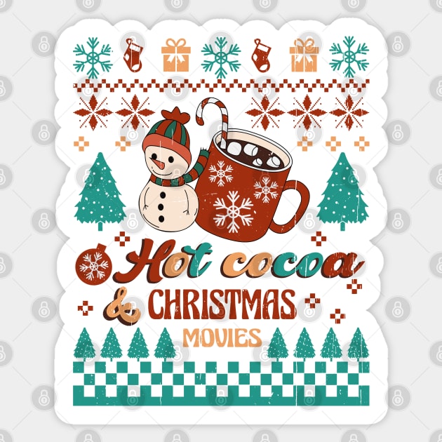 Hot Cocoa & Christmas Movies Sticker by Erin Decker Creative
